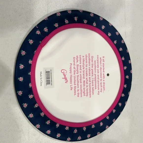 Simply Southern Rose pattern Steering wheel Cover and License Plate Holder New - Picture 5 of 5